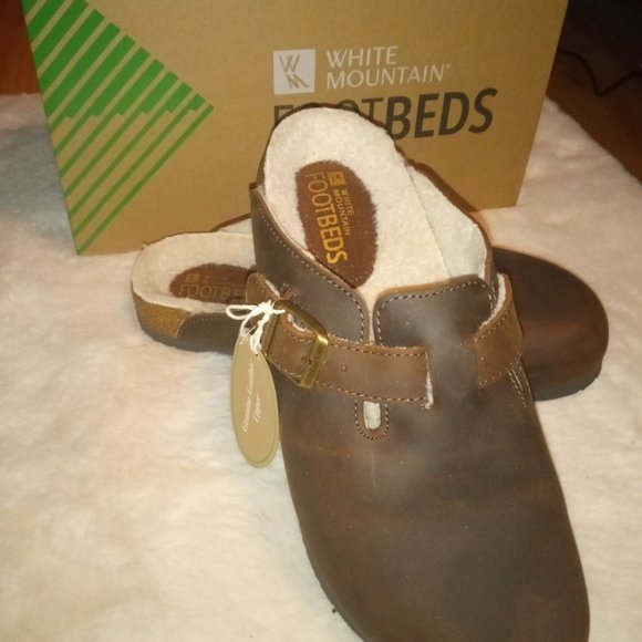 Brown Leather Clogs - Picture 3 of 4